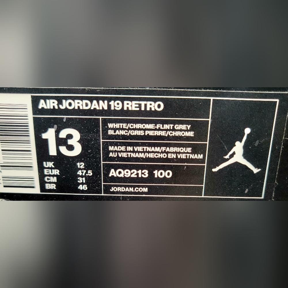 Air Jordan 19 Retro 2019 "OG Flint" Sz 13 Men - Picture 11 of 11